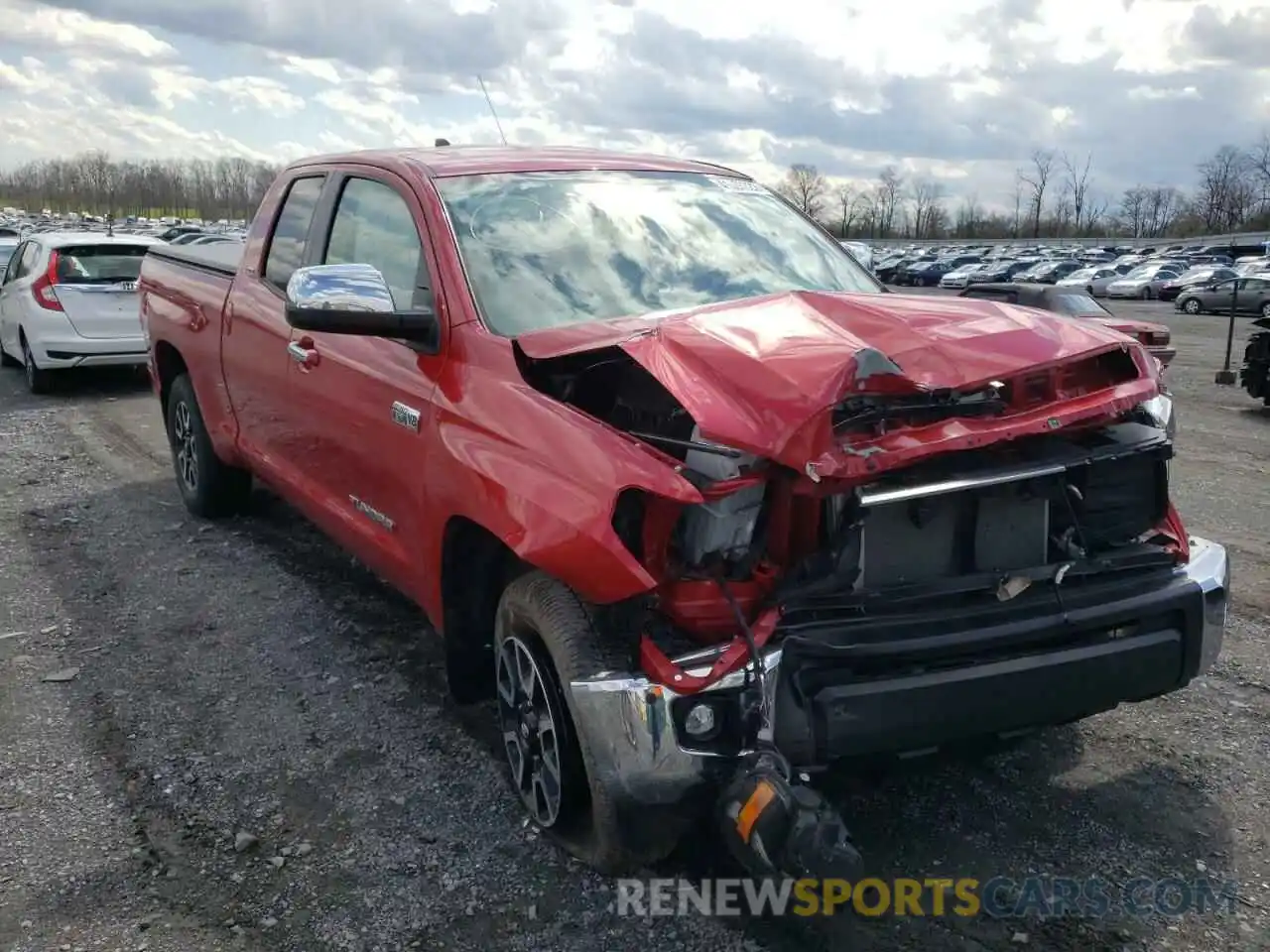 1 Photograph of a damaged car 5TFBY5F11LX877509 TOYOTA TUNDRA 2020