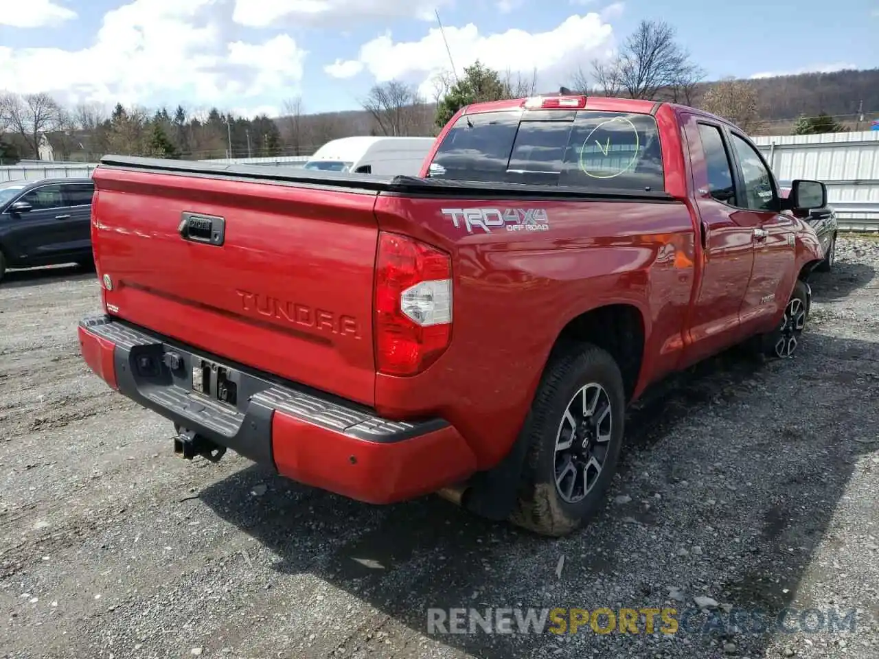 4 Photograph of a damaged car 5TFBY5F11LX877509 TOYOTA TUNDRA 2020