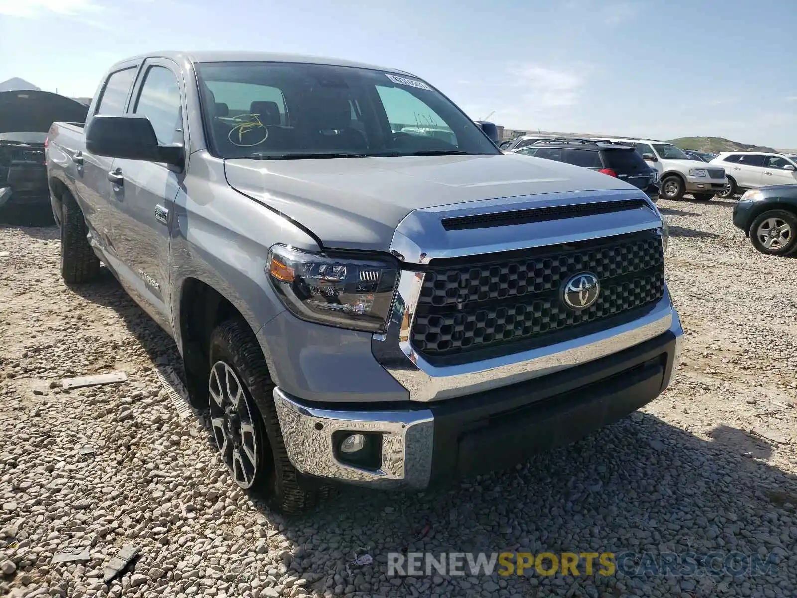 1 Photograph of a damaged car 5TFDY5F10LX935084 TOYOTA TUNDRA 2020