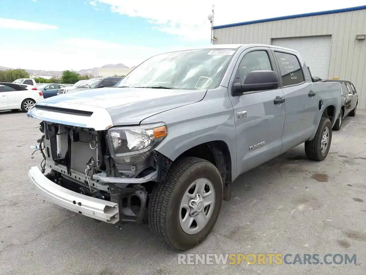 2 Photograph of a damaged car 5TFDY5F10LX951348 TOYOTA TUNDRA 2020