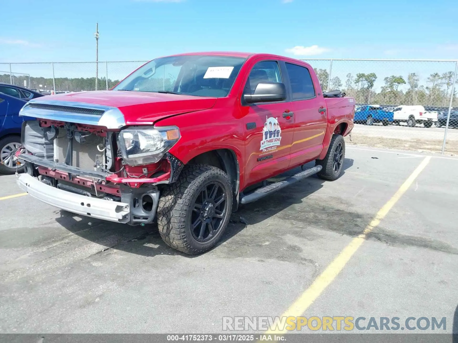 2 Photograph of a damaged car 5TFDY5F11LX946434 TOYOTA TUNDRA 2020