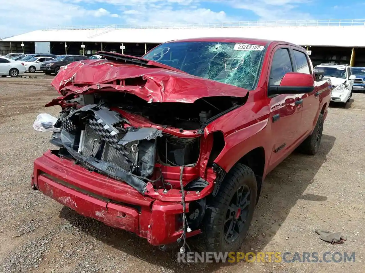 2 Photograph of a damaged car 5TFDY5F14LX885998 TOYOTA TUNDRA 2020