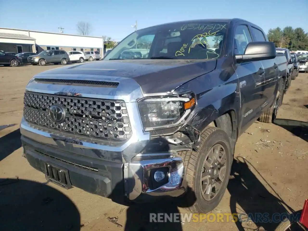 2 Photograph of a damaged car 5TFDY5F14LX909569 TOYOTA TUNDRA 2020