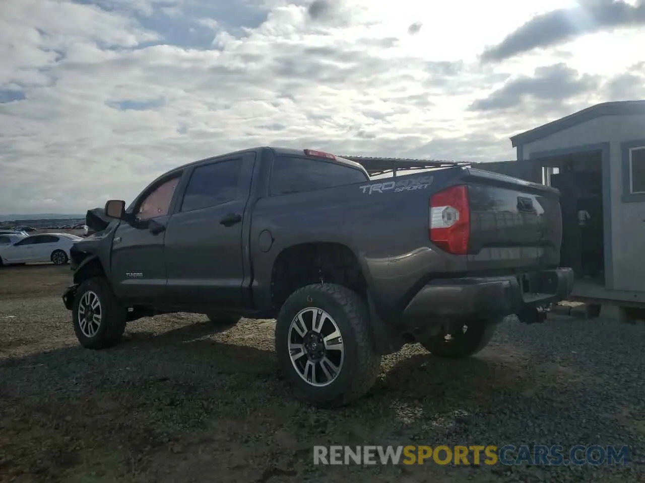 2 Photograph of a damaged car 5TFDY5F14LX927893 TOYOTA TUNDRA 2020