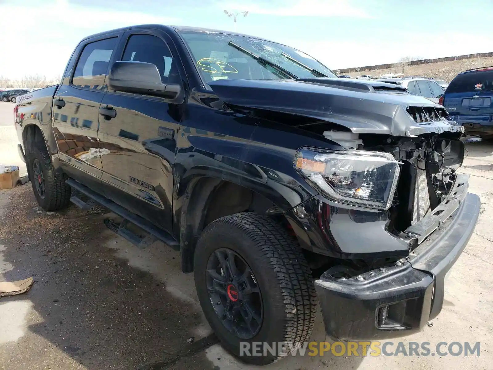 1 Photograph of a damaged car 5TFDY5F14LX950929 TOYOTA TUNDRA 2020