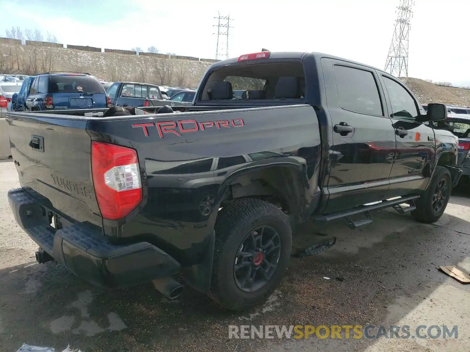 4 Photograph of a damaged car 5TFDY5F14LX950929 TOYOTA TUNDRA 2020