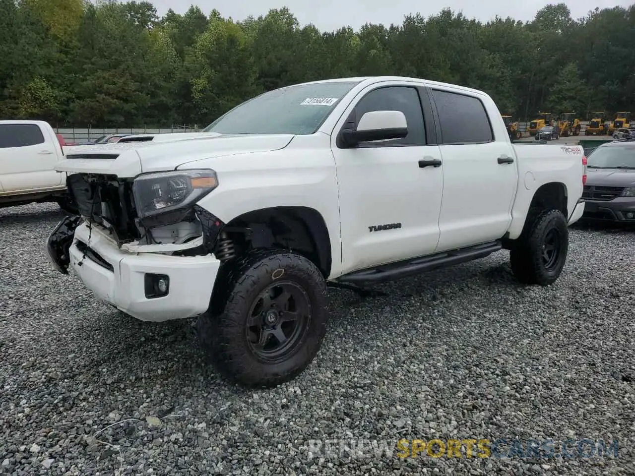 1 Photograph of a damaged car 5TFDY5F15LX950535 TOYOTA TUNDRA 2020