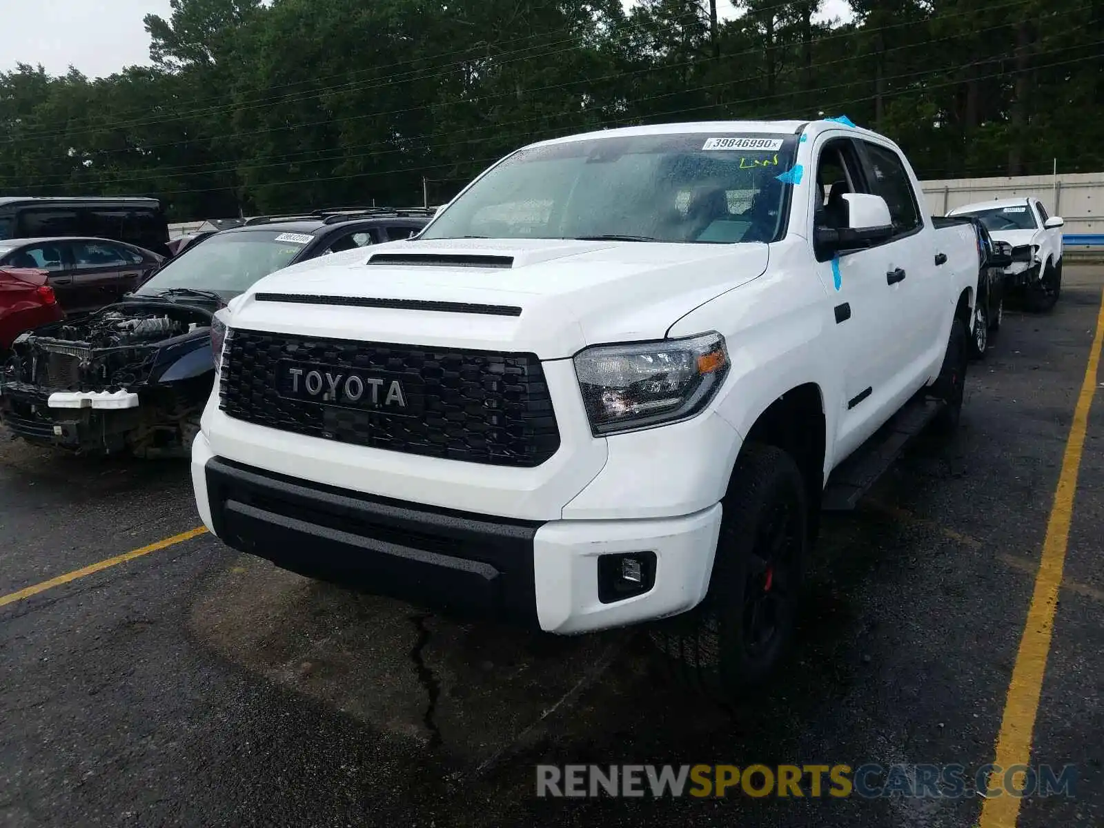 2 Photograph of a damaged car 5TFDY5F16LX901103 TOYOTA TUNDRA 2020