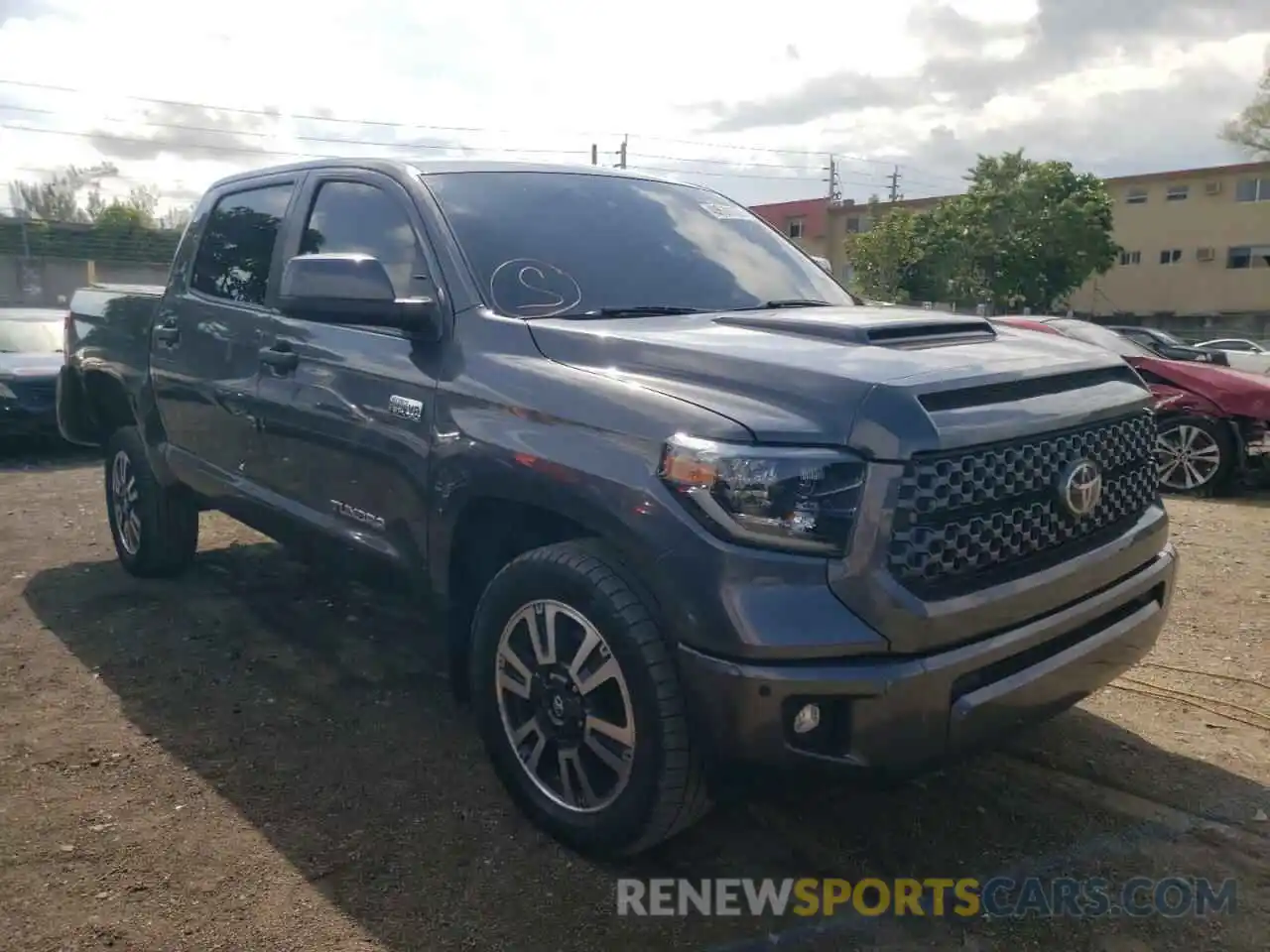 1 Photograph of a damaged car 5TFDY5F16LX911596 TOYOTA TUNDRA 2020