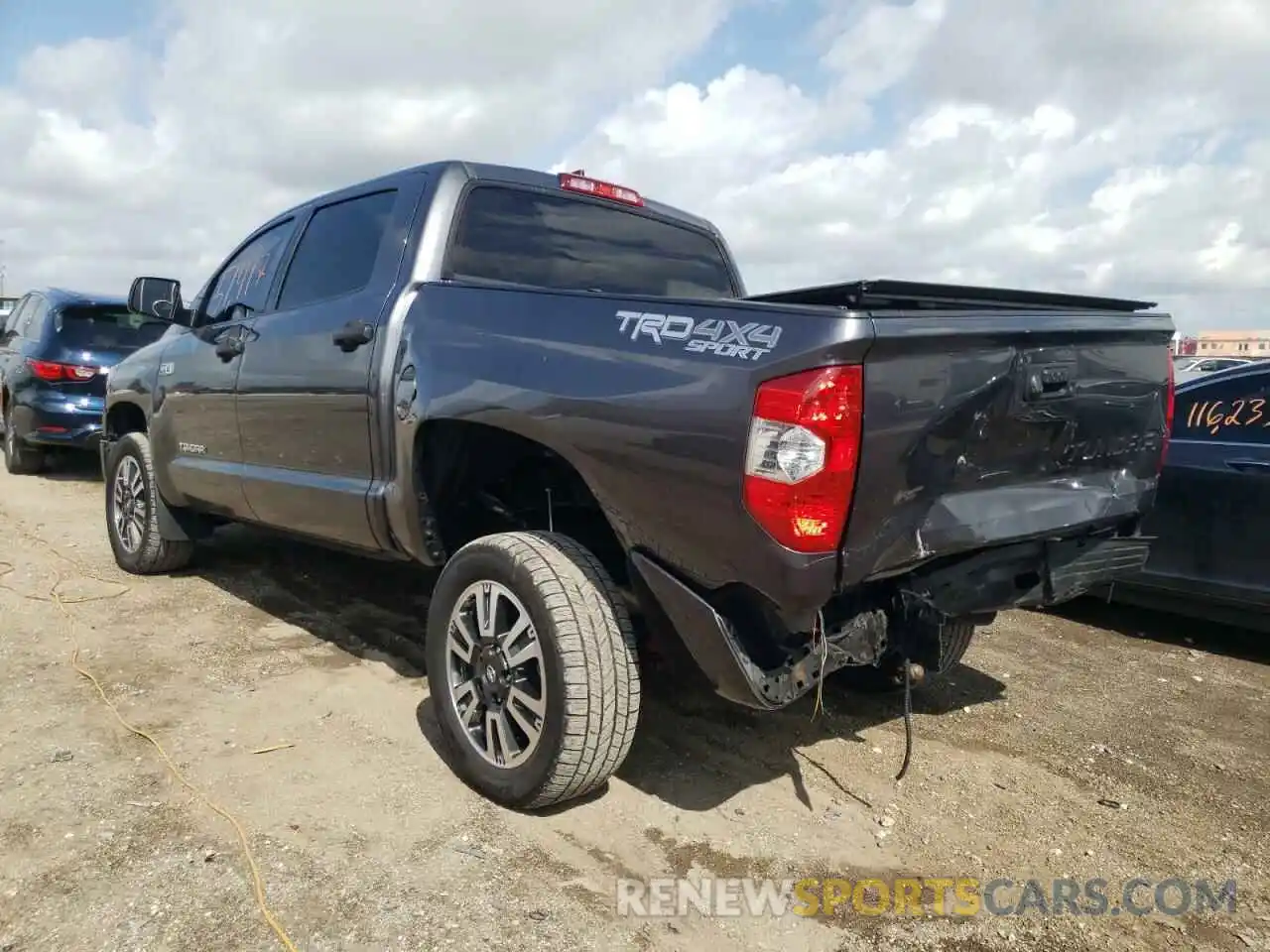 3 Photograph of a damaged car 5TFDY5F16LX911596 TOYOTA TUNDRA 2020