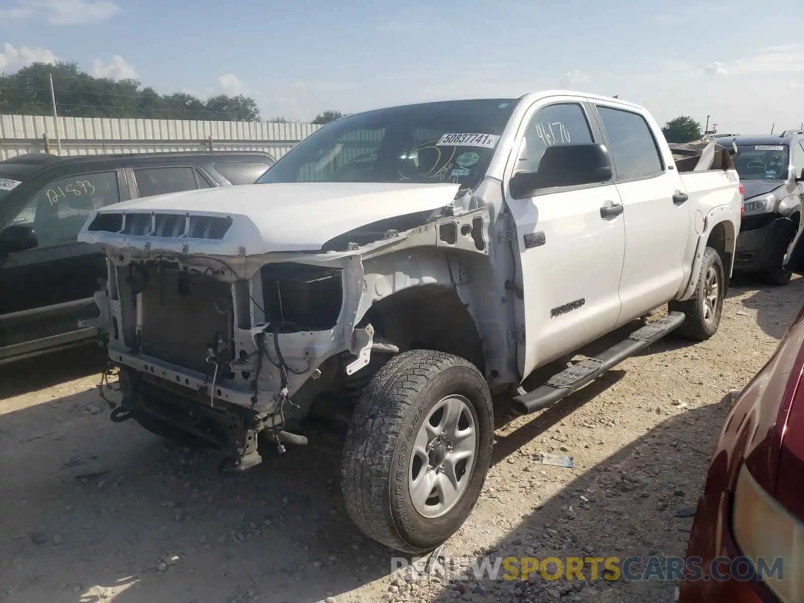 2 Photograph of a damaged car 5TFDY5F17LX886241 TOYOTA TUNDRA 2020