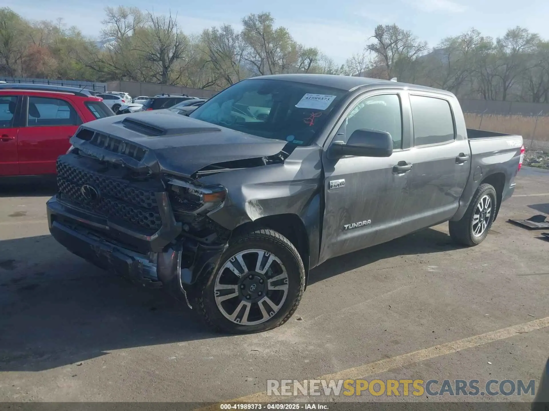 2 Photograph of a damaged car 5TFDY5F18LX912863 TOYOTA TUNDRA 2020