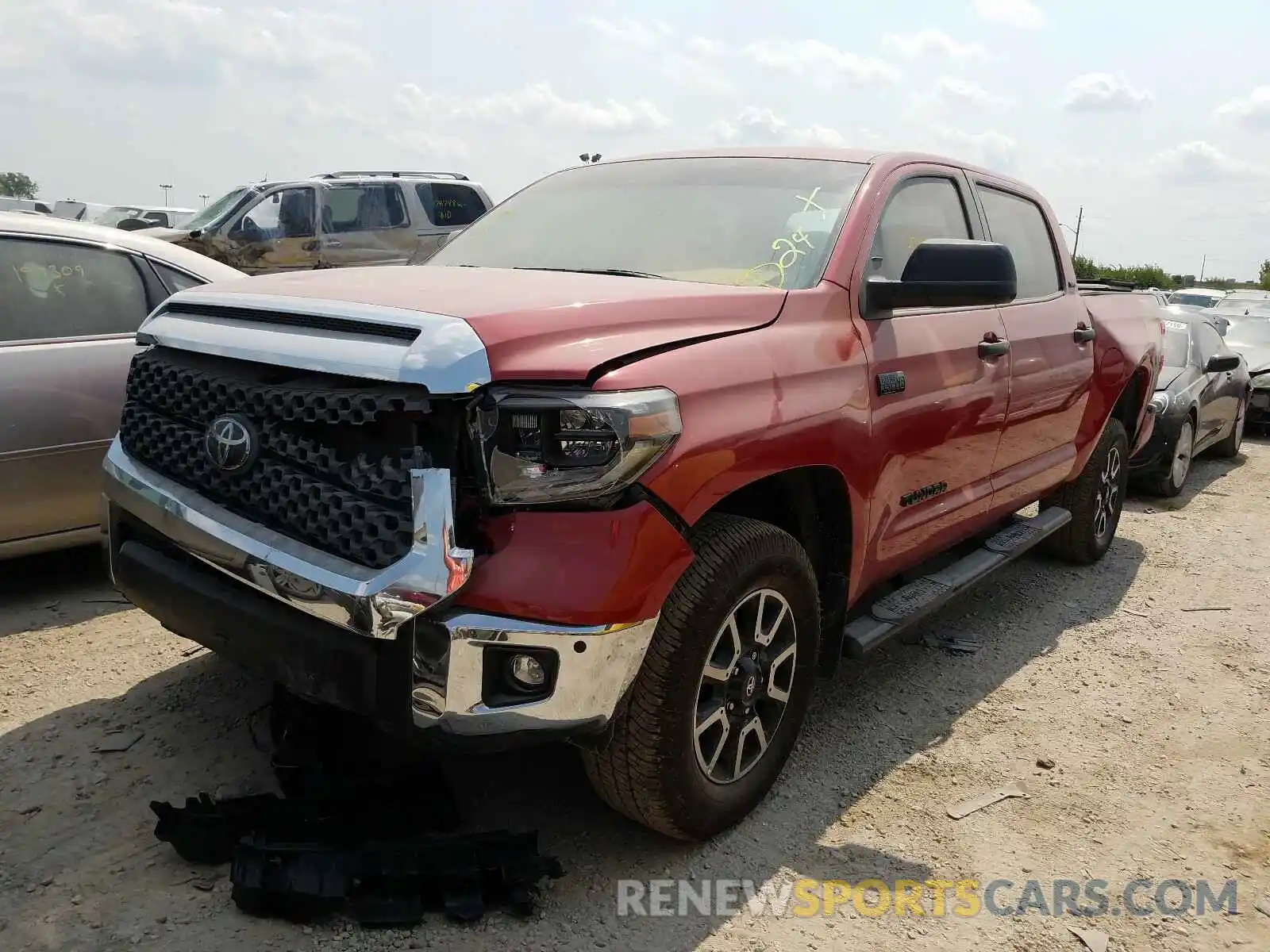 2 Photograph of a damaged car 5TFDY5F18LX918839 TOYOTA TUNDRA 2020