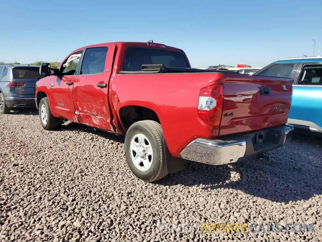 2 Photograph of a damaged car 5TFDY5F19LX942129 TOYOTA TUNDRA 2020