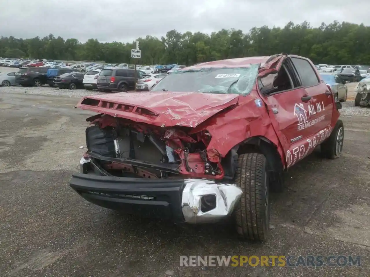 9 Photograph of a damaged car 5TFEY5F11LX262696 TOYOTA TUNDRA 2020