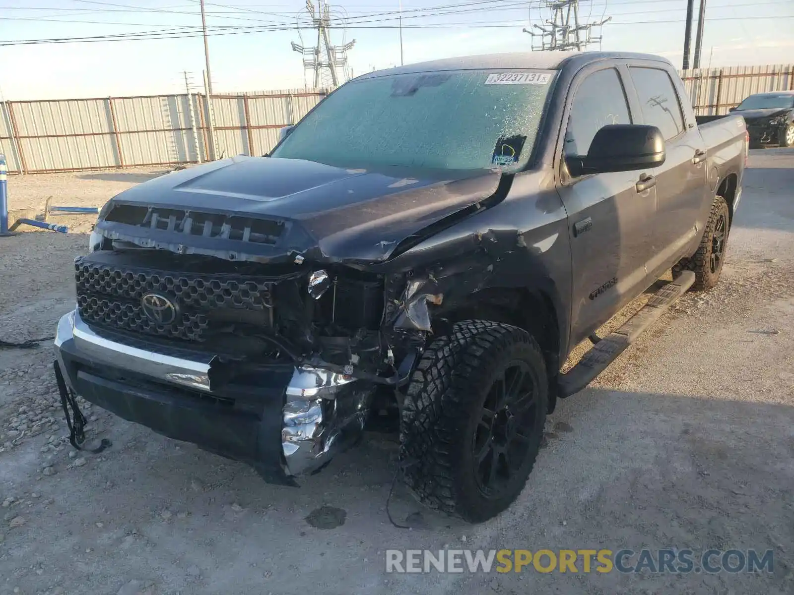 2 Photograph of a damaged car 5TFEY5F12LX257961 TOYOTA TUNDRA 2020