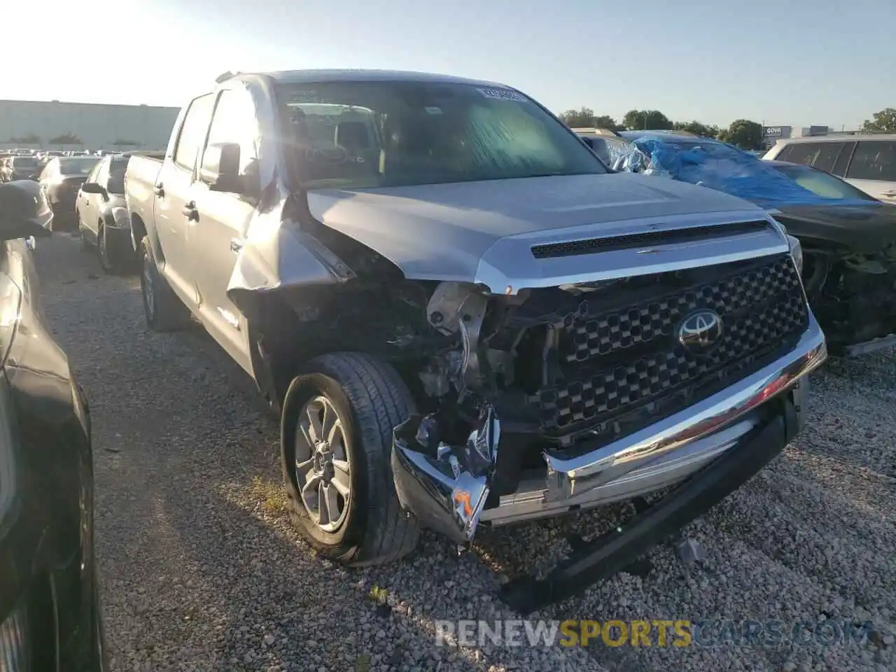 1 Photograph of a damaged car 5TFEY5F14LX256245 TOYOTA TUNDRA 2020