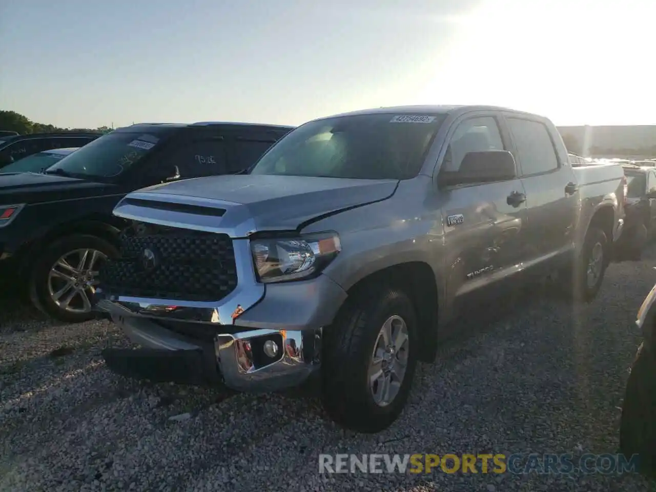 2 Photograph of a damaged car 5TFEY5F14LX256245 TOYOTA TUNDRA 2020