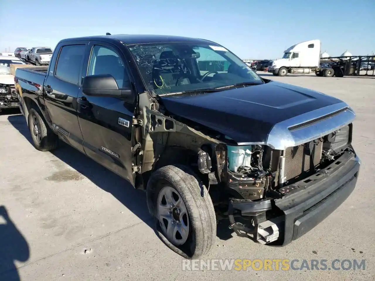 1 Photograph of a damaged car 5TFEY5F14LX265544 TOYOTA TUNDRA 2020