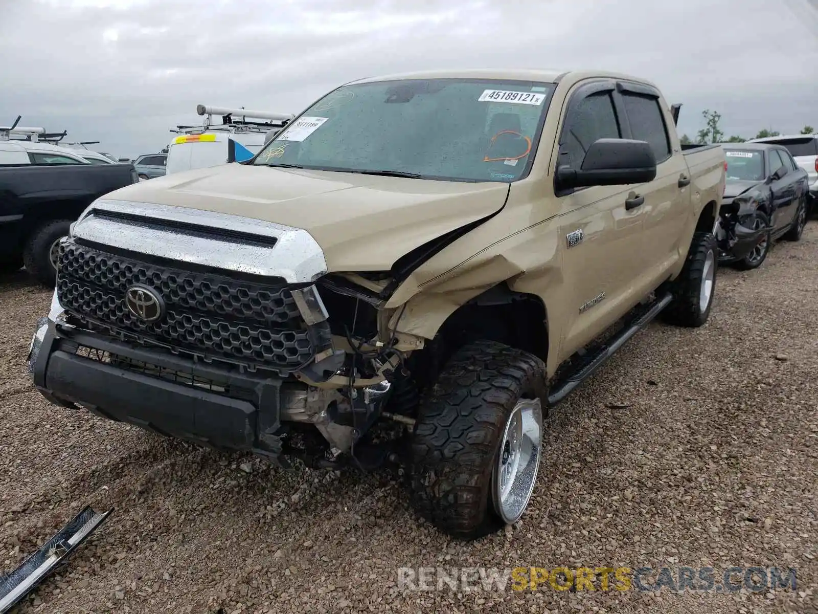 2 Photograph of a damaged car 5TFEY5F15LX261728 TOYOTA TUNDRA 2020