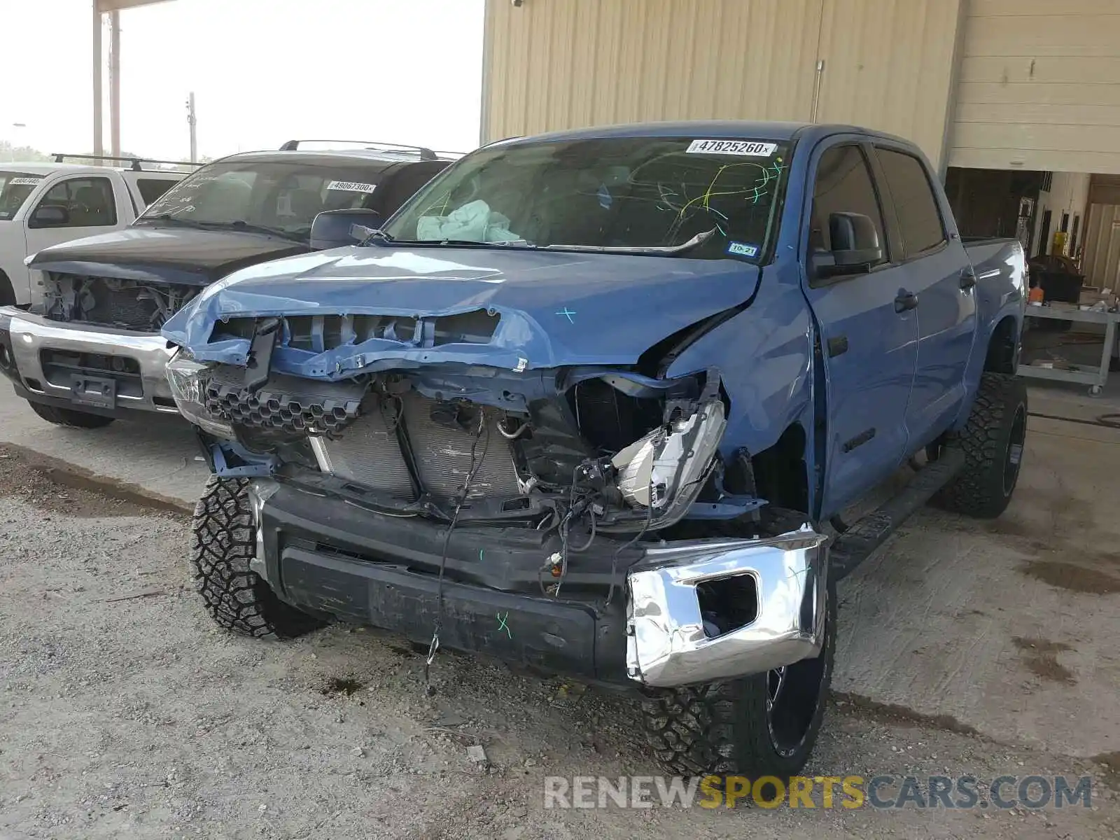 2 Photograph of a damaged car 5TFEY5F18LX260797 TOYOTA TUNDRA 2020