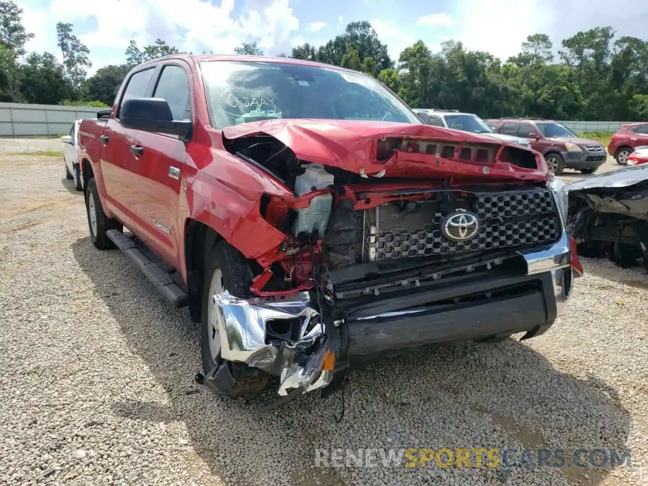 1 Photograph of a damaged car 5TFEY5F18LX269225 TOYOTA TUNDRA 2020