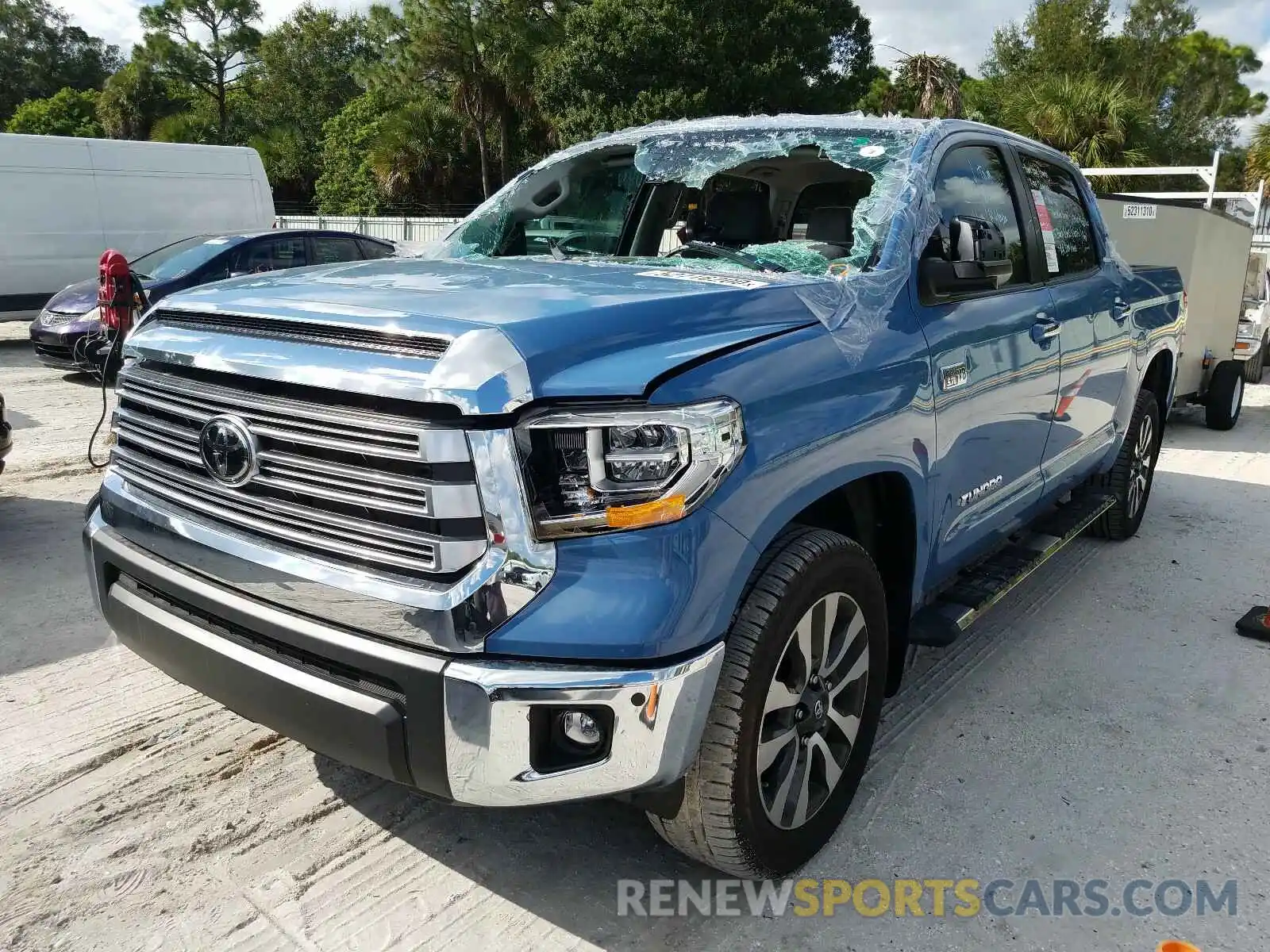 2 Photograph of a damaged car 5TFFY5F18LX267477 TOYOTA TUNDRA 2020