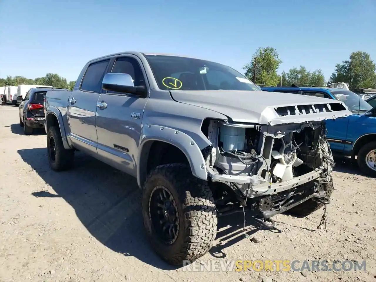 1 Photograph of a damaged car 5TFHY5F11LX948377 TOYOTA TUNDRA 2020