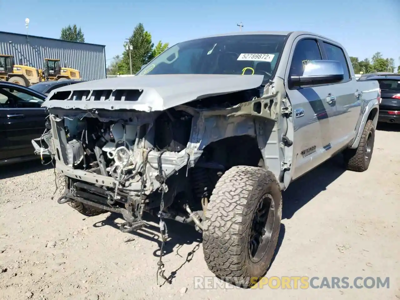 2 Photograph of a damaged car 5TFHY5F11LX948377 TOYOTA TUNDRA 2020