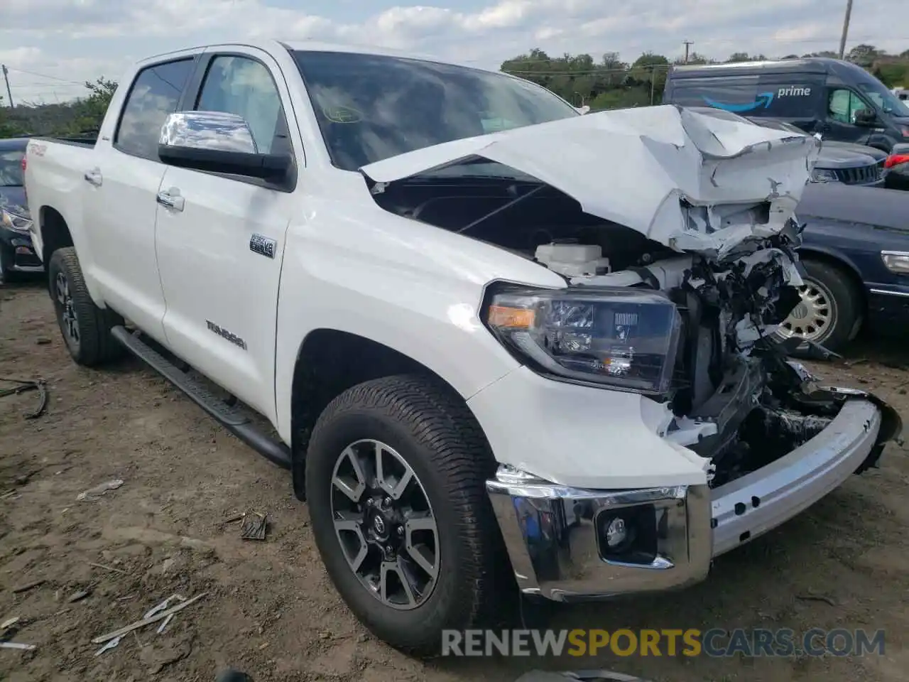 1 Photograph of a damaged car 5TFHY5F14LX937891 TOYOTA TUNDRA 2020