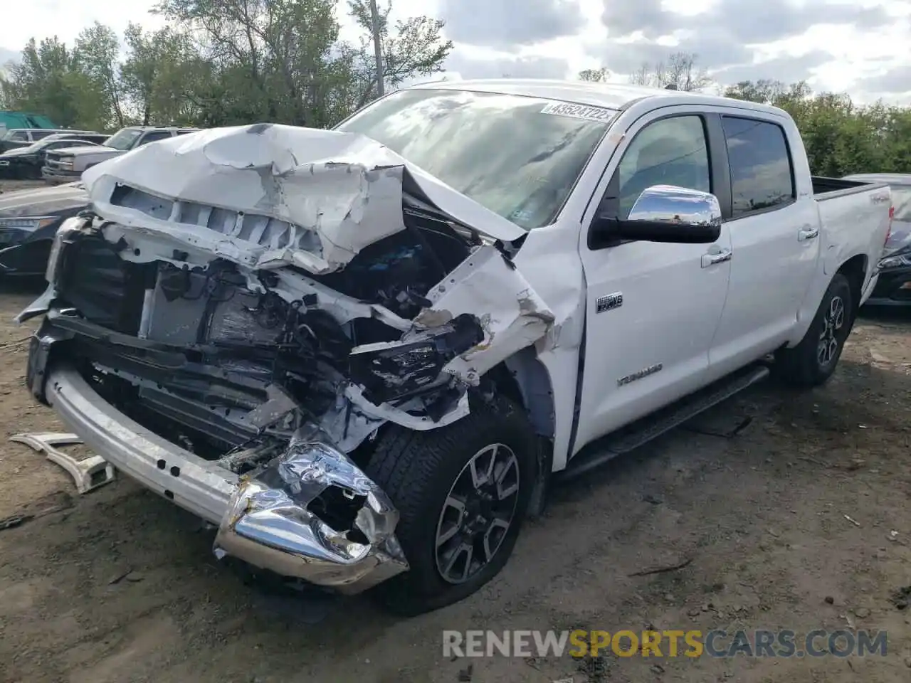 2 Photograph of a damaged car 5TFHY5F14LX937891 TOYOTA TUNDRA 2020