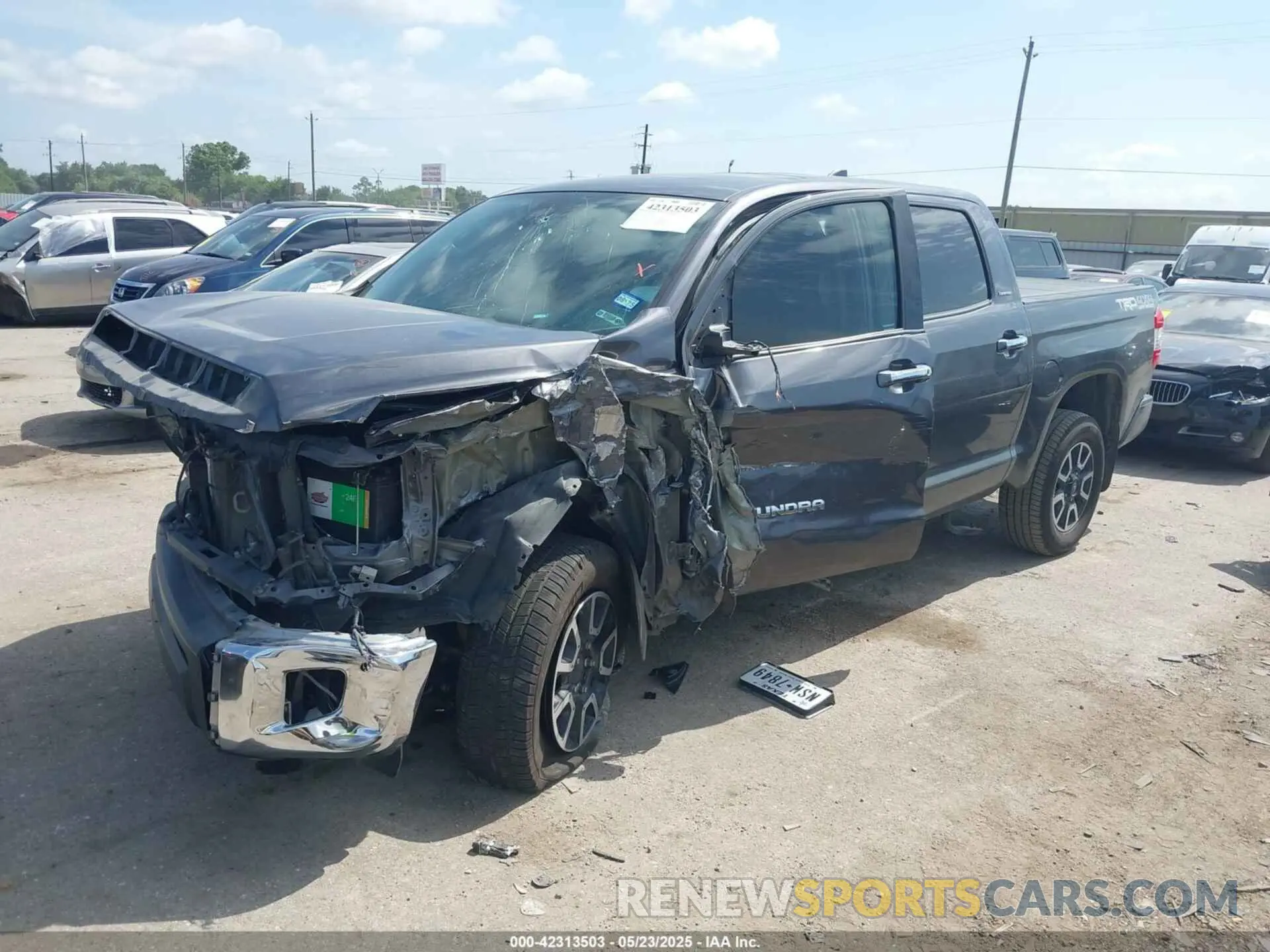2 Photograph of a damaged car 5TFHY5F14LX954142 TOYOTA TUNDRA 2020