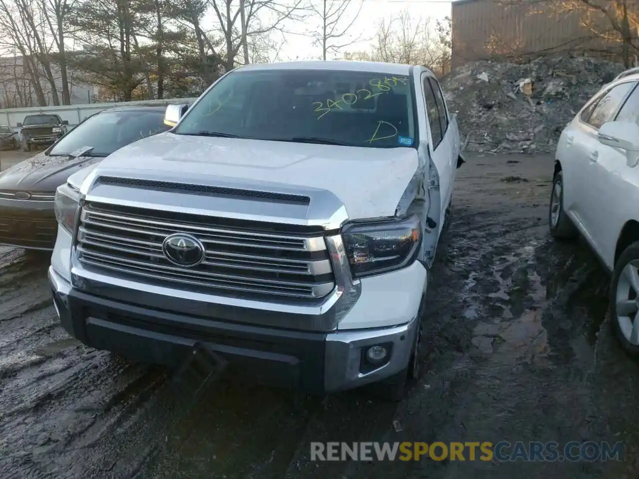 2 Photograph of a damaged car 5TFHY5F15LX895036 TOYOTA TUNDRA 2020