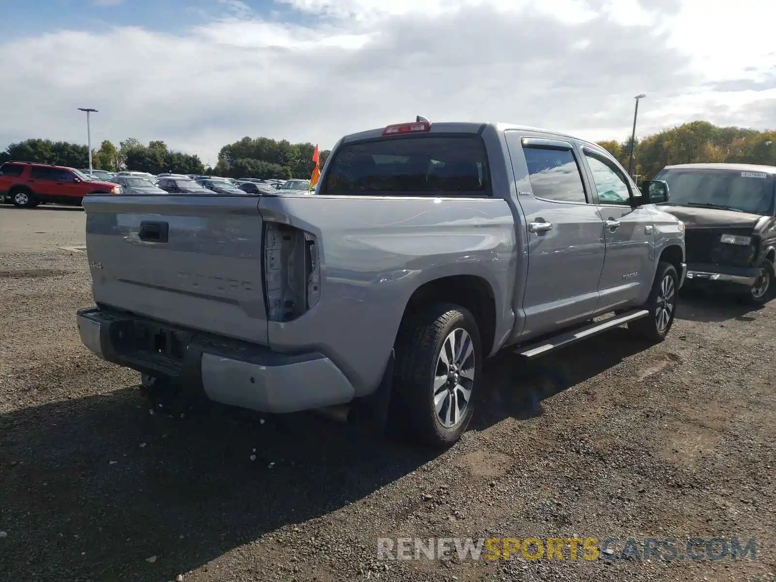 4 Photograph of a damaged car 5TFHY5F15LX917682 TOYOTA TUNDRA 2020