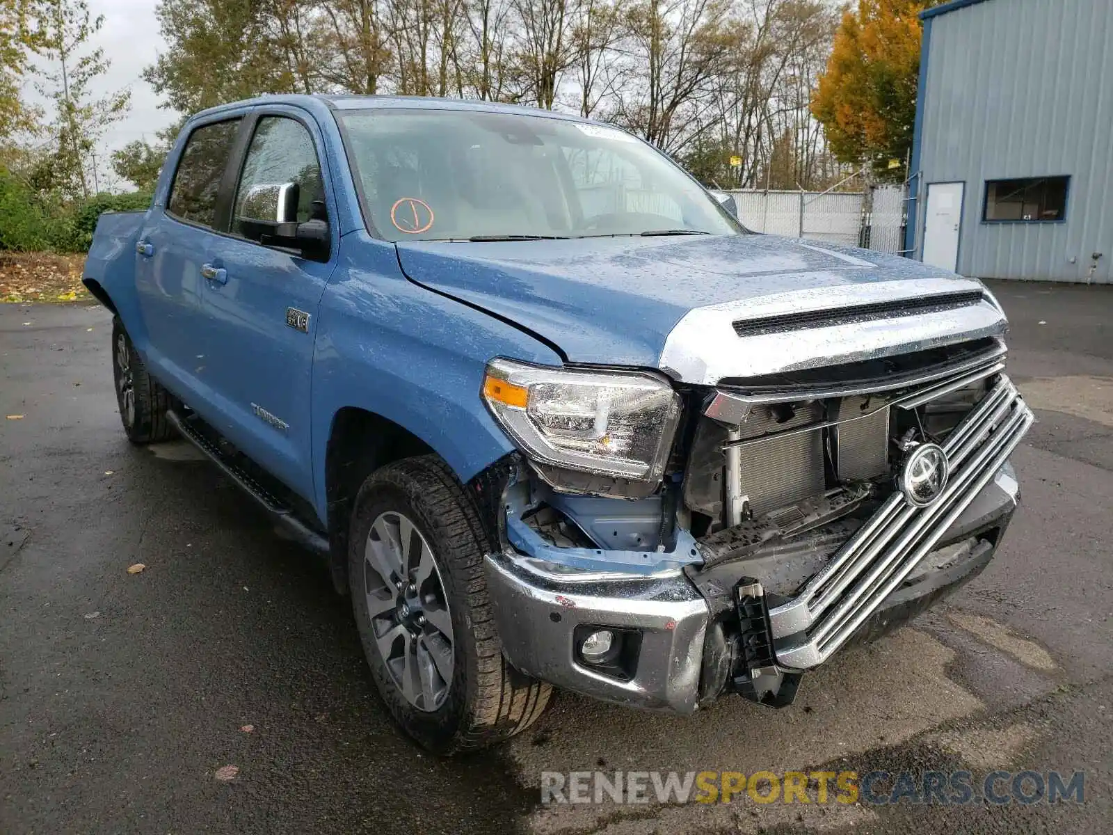 1 Photograph of a damaged car 5TFHY5F17LX905789 TOYOTA TUNDRA 2020