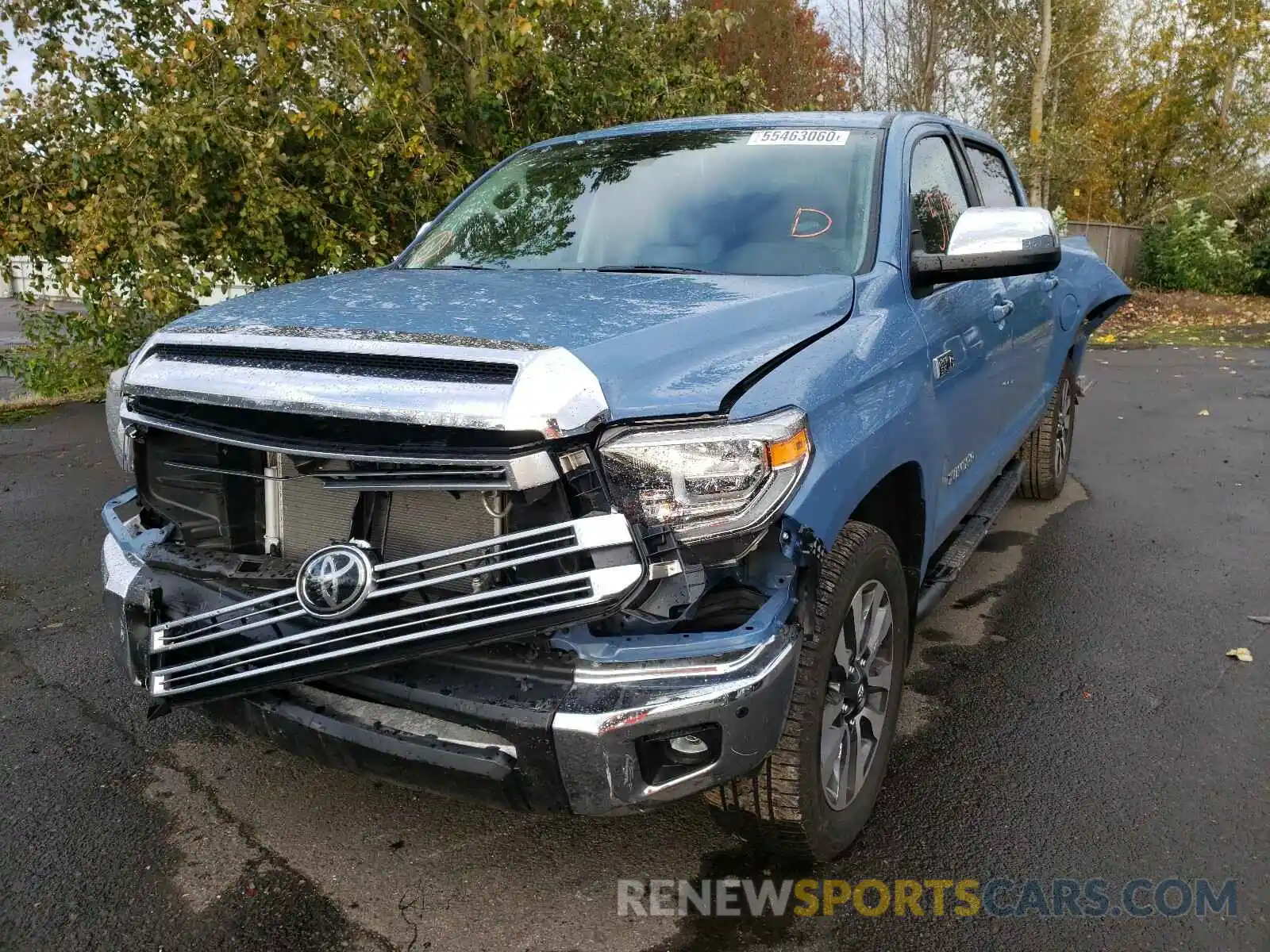 2 Photograph of a damaged car 5TFHY5F17LX905789 TOYOTA TUNDRA 2020