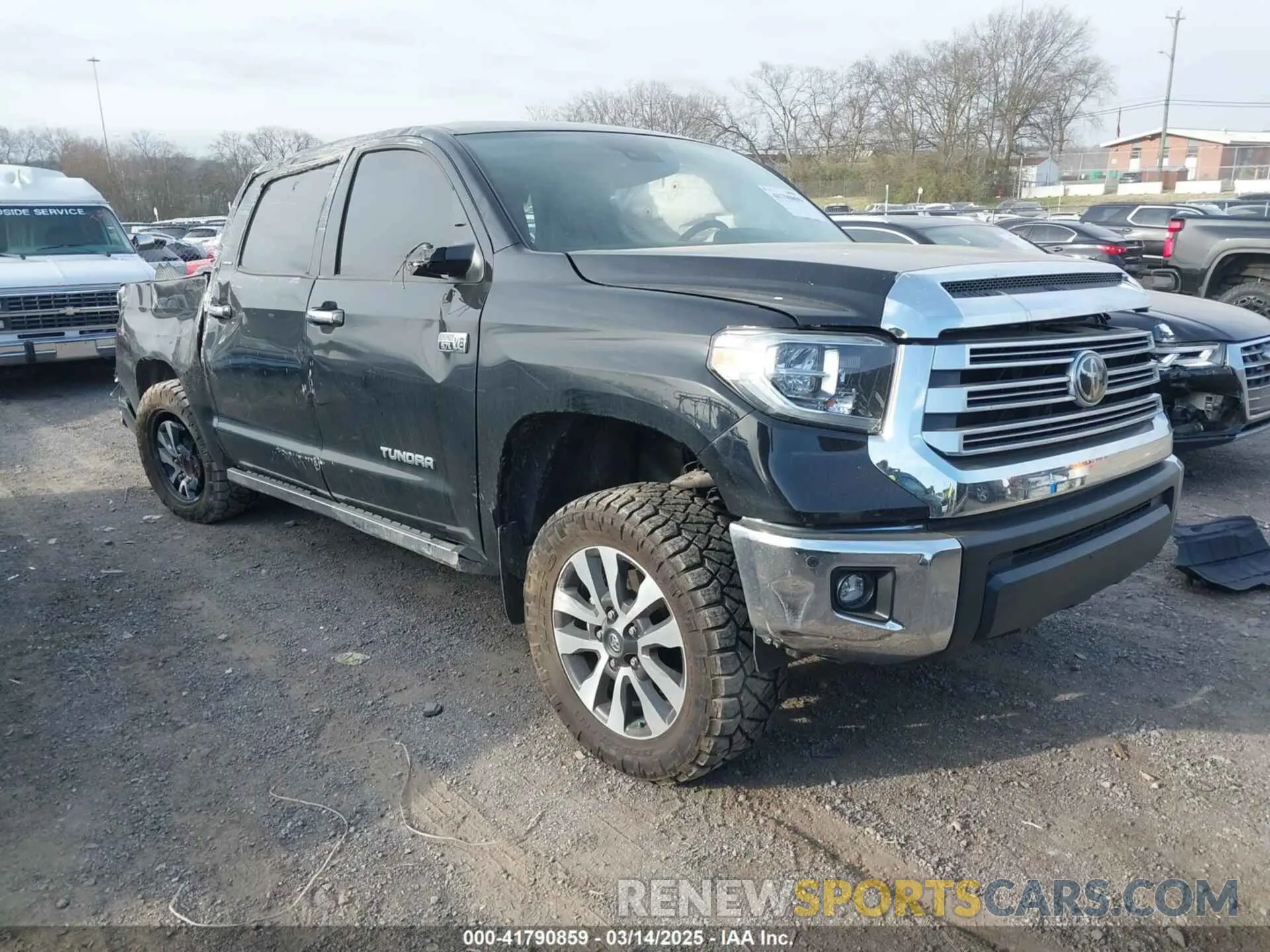 1 Photograph of a damaged car 5TFHY5F17LX908160 TOYOTA TUNDRA 2020