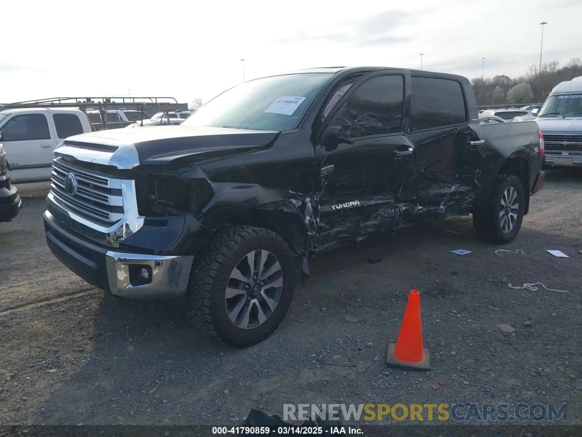 2 Photograph of a damaged car 5TFHY5F17LX908160 TOYOTA TUNDRA 2020