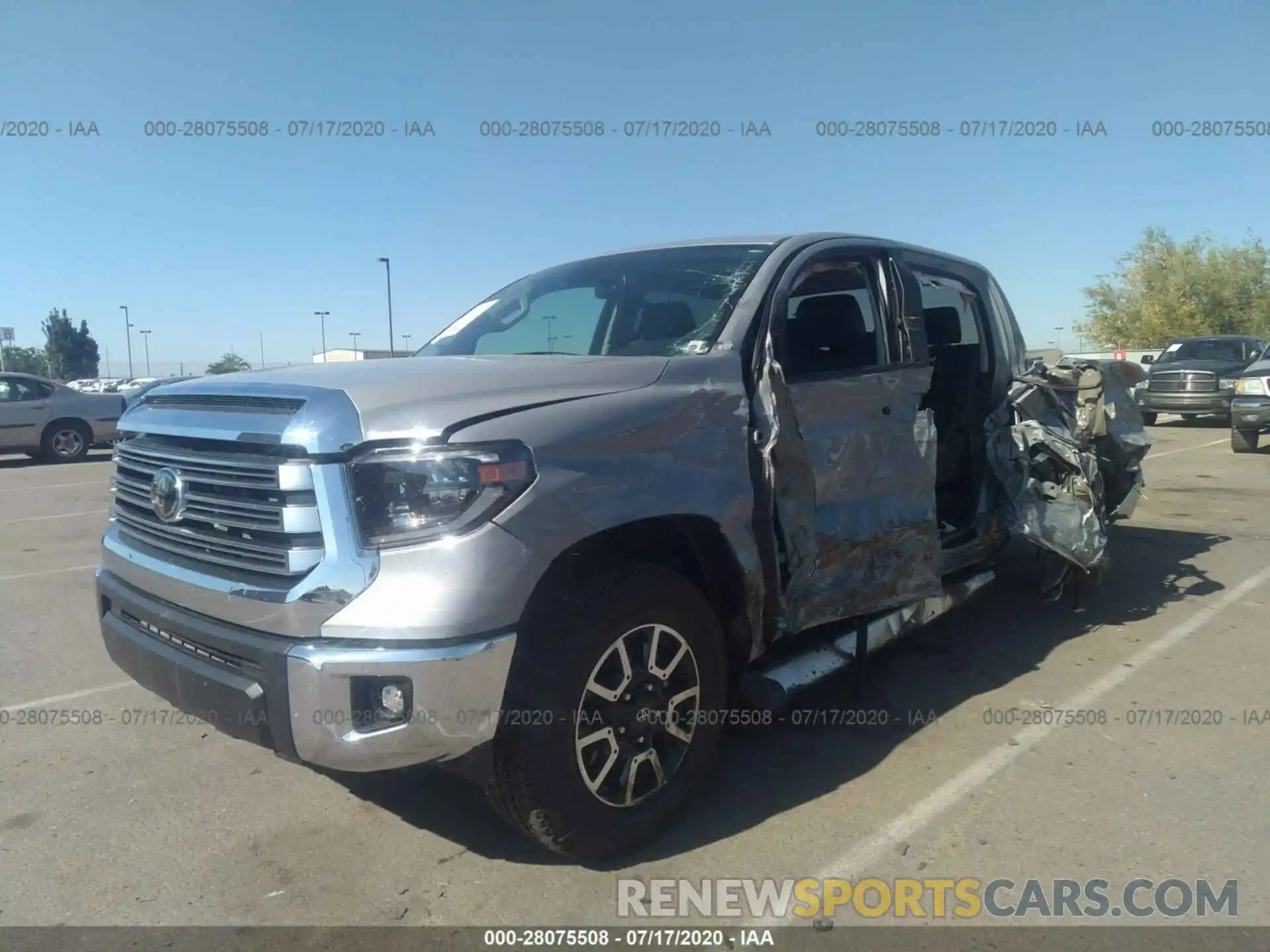 2 Photograph of a damaged car 5TFHY5F18LX918373 TOYOTA TUNDRA 2020