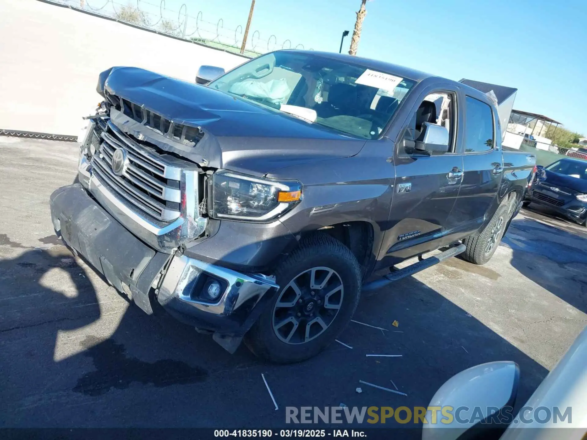 2 Photograph of a damaged car 5TFHY5F18LX948800 TOYOTA TUNDRA 2020