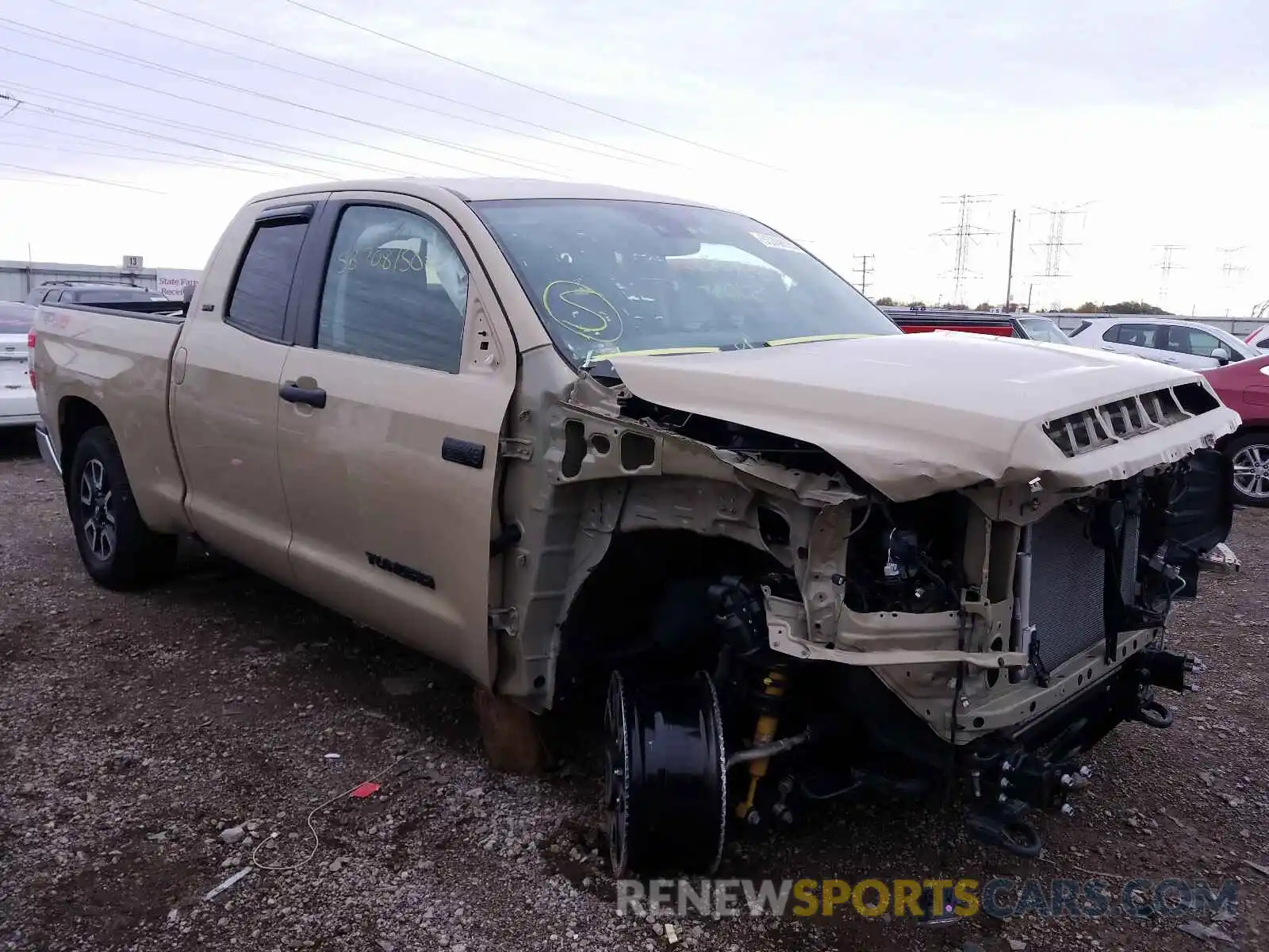 1 Photograph of a damaged car 5TFUY5F10LX894097 TOYOTA TUNDRA 2020