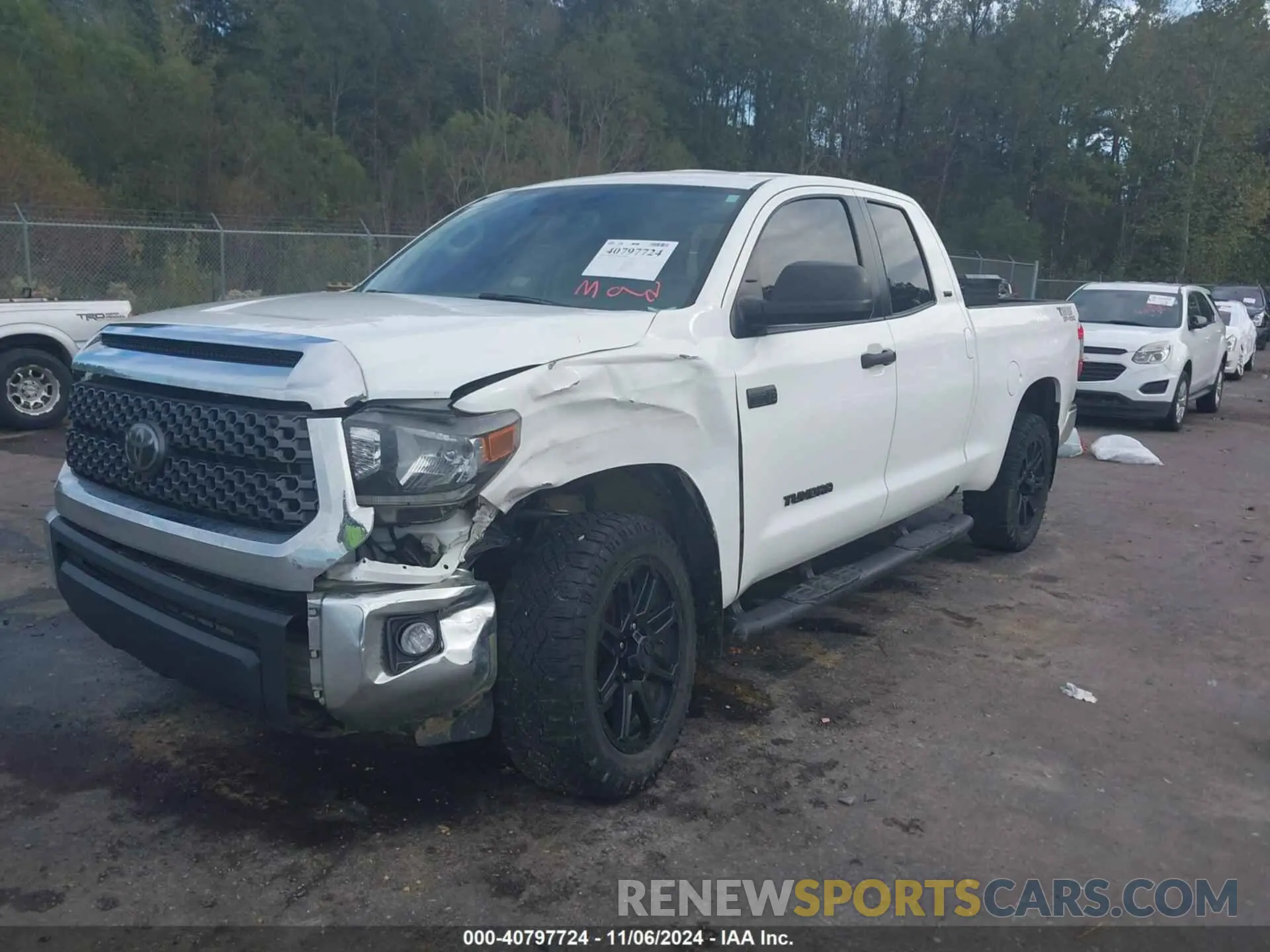 2 Photograph of a damaged car 5TFUY5F17LX910327 TOYOTA TUNDRA 2020