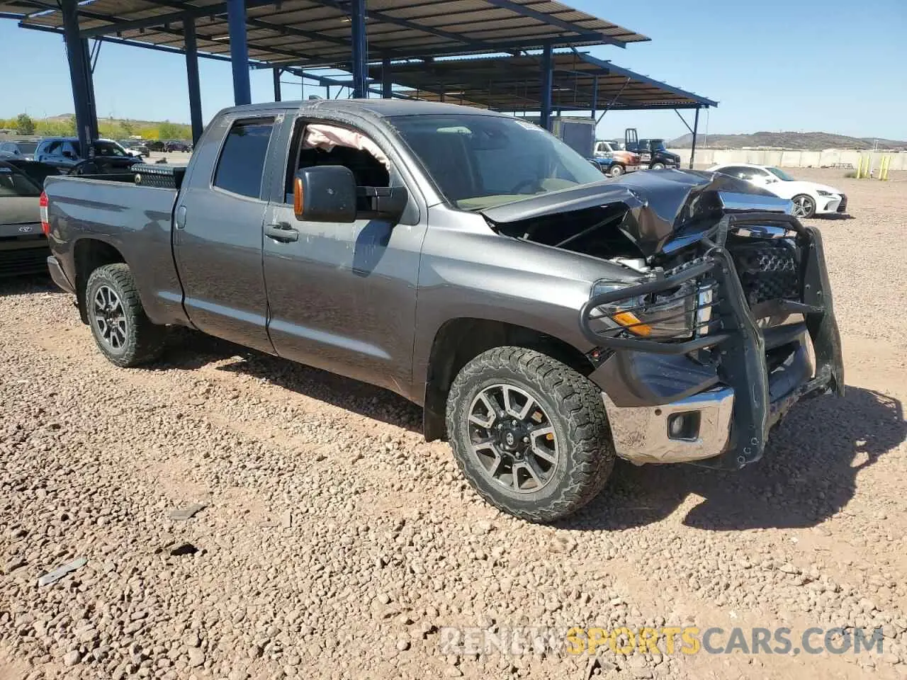 4 Photograph of a damaged car 5TFUY5F17LX955641 TOYOTA TUNDRA 2020