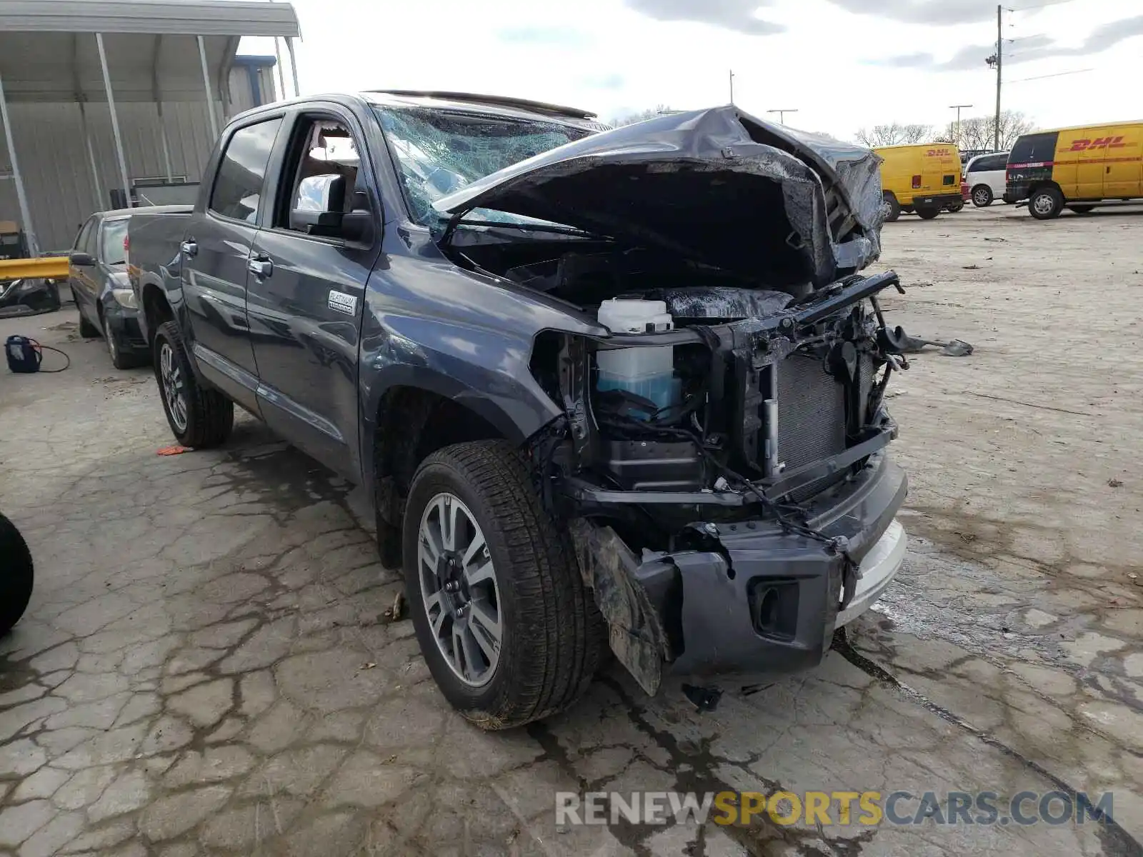 1 Photograph of a damaged car 5TFAY5F10MX965707 TOYOTA TUNDRA 2021