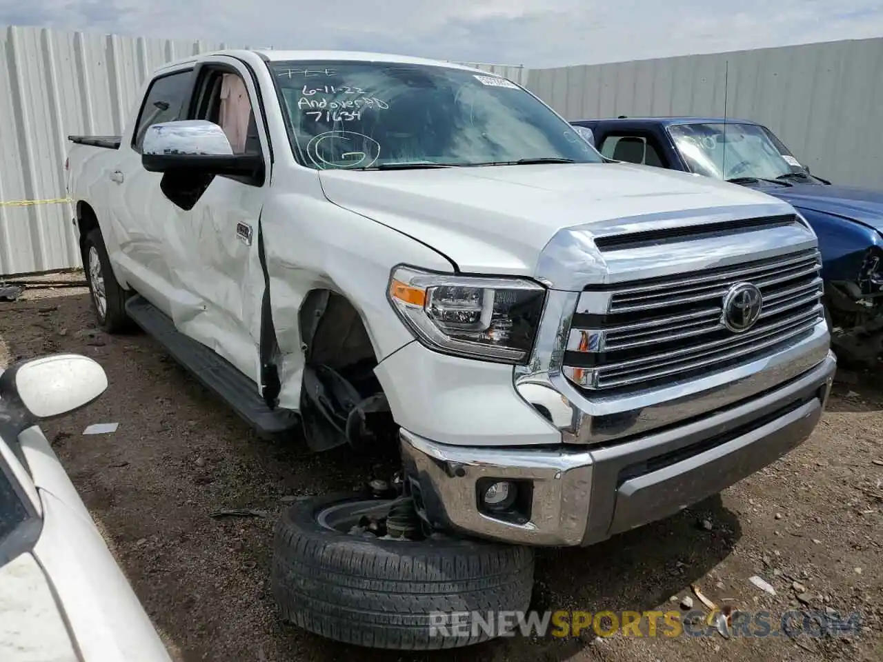 1 Photograph of a damaged car 5TFAY5F12MX028101 TOYOTA TUNDRA 2021