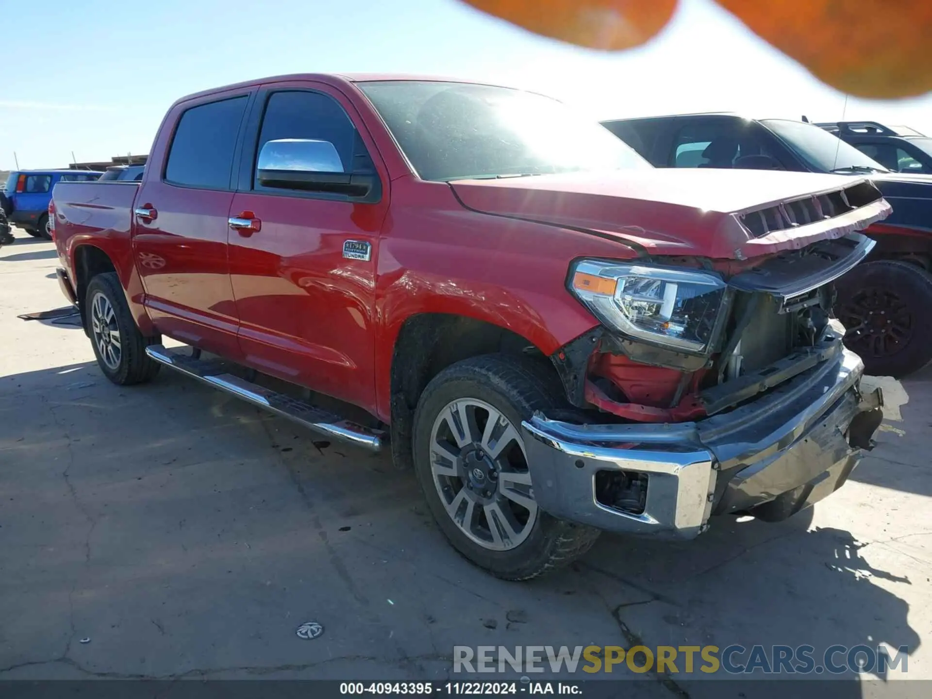 1 Photograph of a damaged car 5TFAY5F15MX985791 TOYOTA TUNDRA 2021