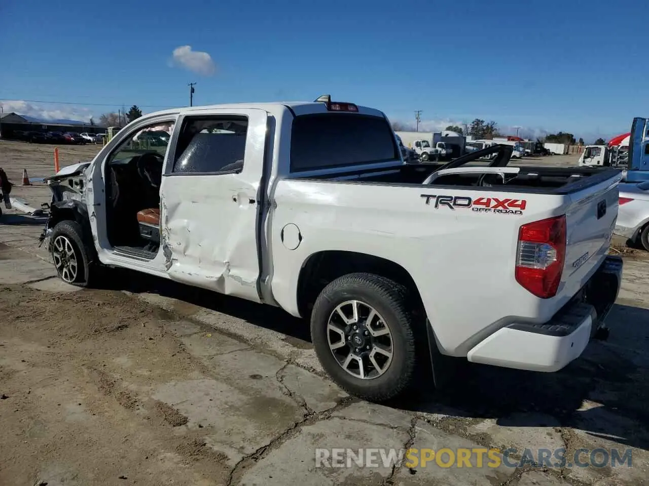 2 Photograph of a damaged car 5TFAY5F19MX976852 TOYOTA TUNDRA 2021