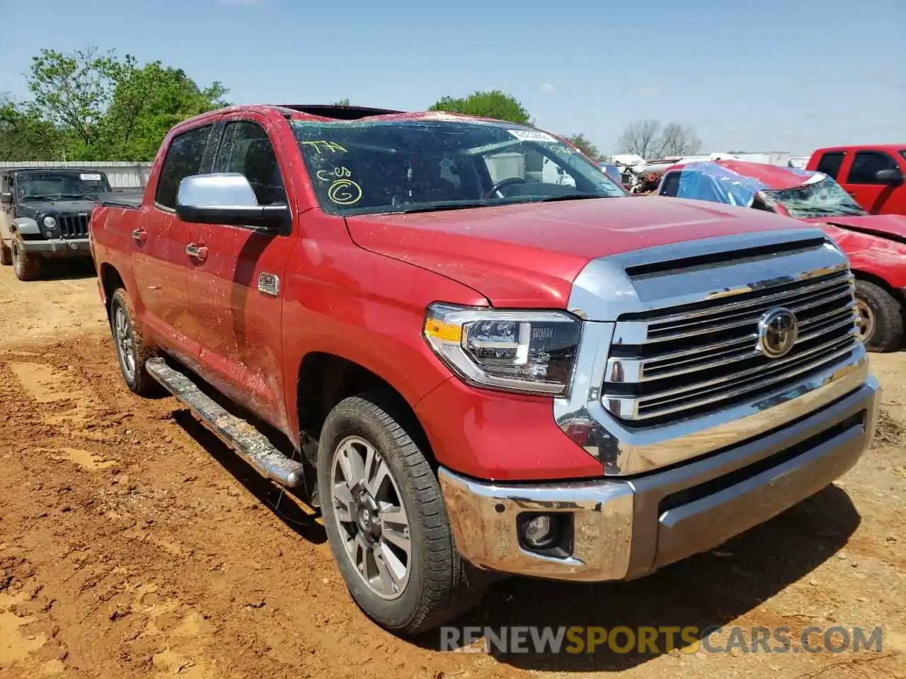 1 Photograph of a damaged car 5TFAY5F19MX995160 TOYOTA TUNDRA 2021