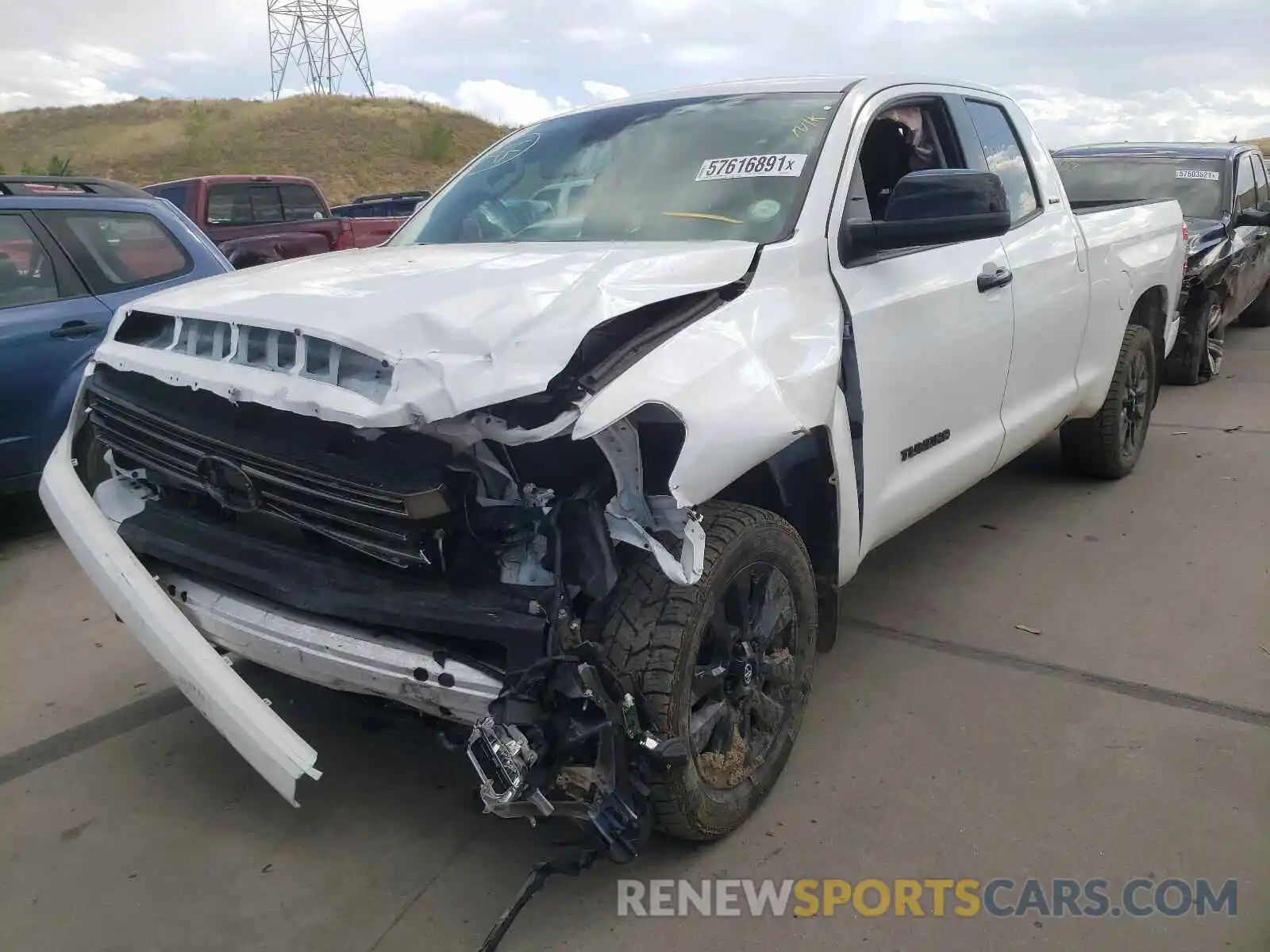 2 Photograph of a damaged car 5TFBY5F10MX979806 TOYOTA TUNDRA 2021