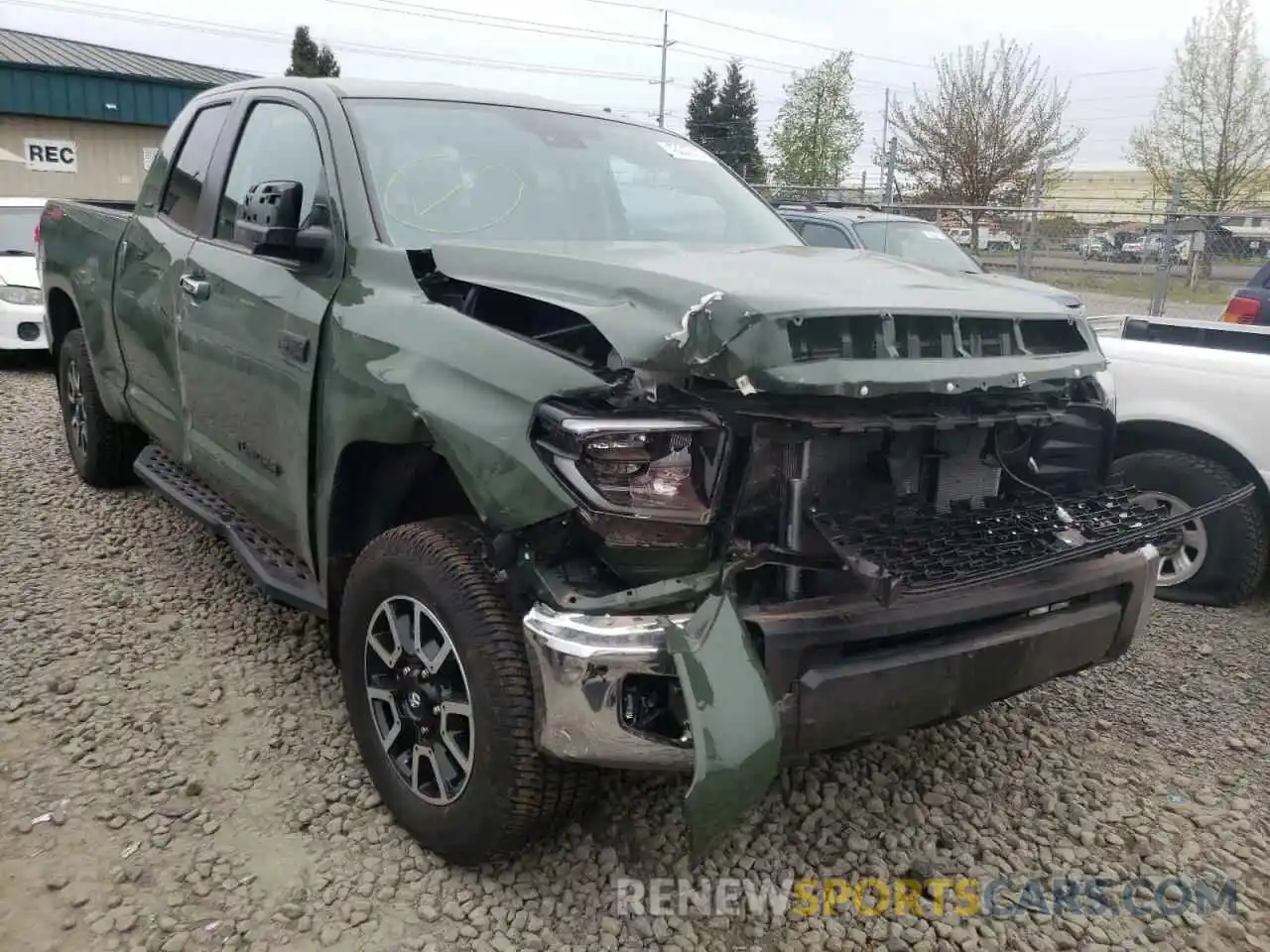 1 Photograph of a damaged car 5TFBY5F14MX025124 TOYOTA TUNDRA 2021